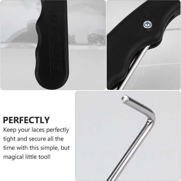 Lace Ice Skate Tightener Puller Hockey Tool Shoe Skating Key Shoes Skates Fold - Picture 2 of 6